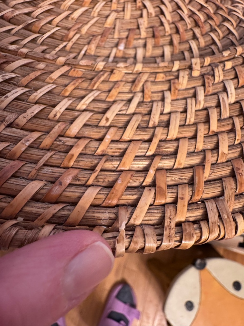 Set of 2 Woven Rattan Placemats Chargers 13.5” Boho Coastal Natural Round - Picture 10 of 12